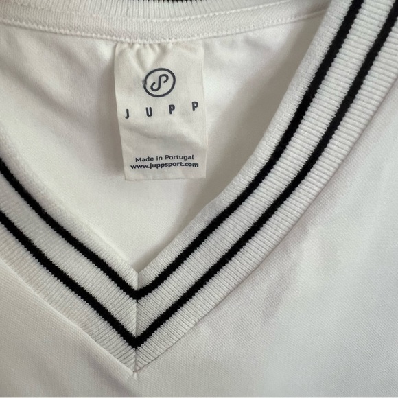 JUPP SPORT Mima Leotard Bodysuit White Tennis Preppy Women’s Size Small Varsity - Picture 4 of 10